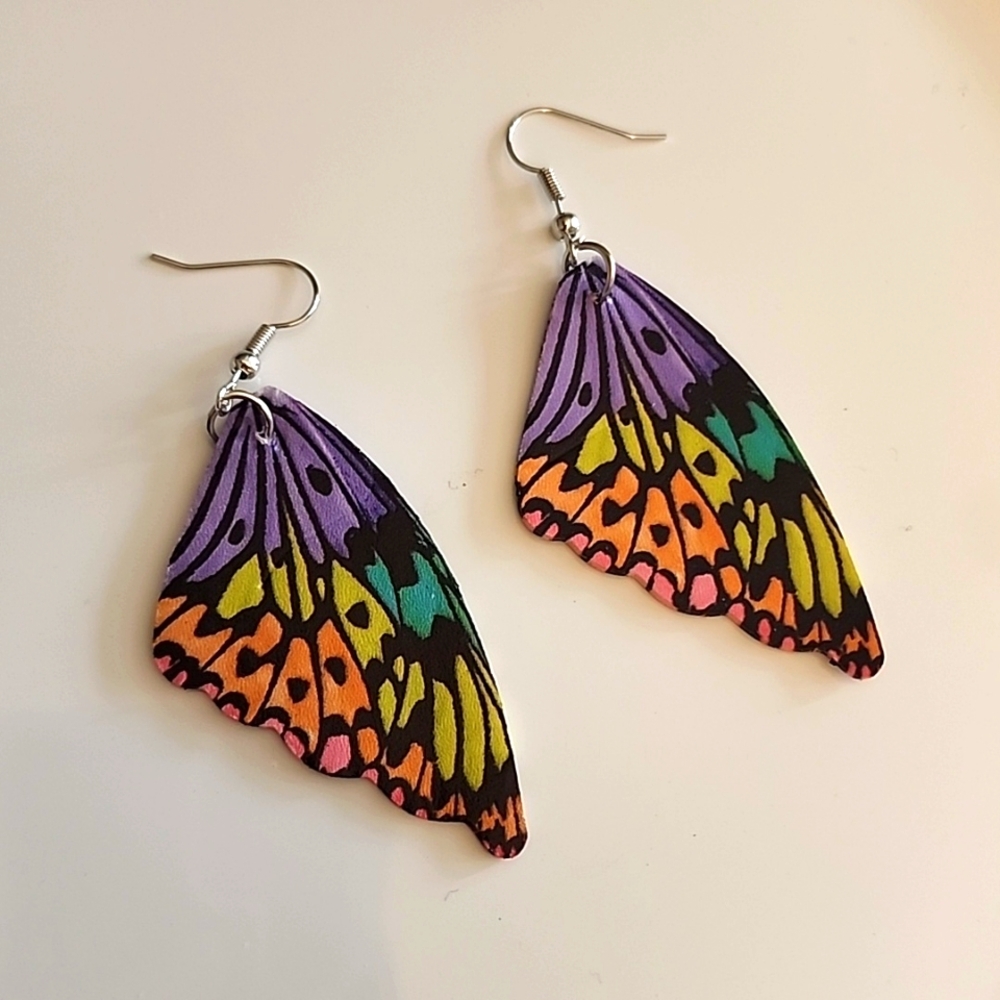 BUTTERFLY Earrings Butterfly Wing Spring Summer Fall